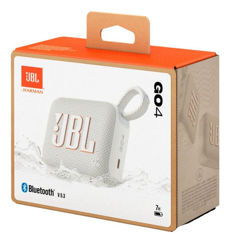 Bocina Portátil Jbl Go 4 Bluetooth, Blanco. Color Blanco