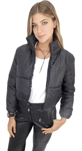 Campera Corta Mujer Negra MercadoLibre