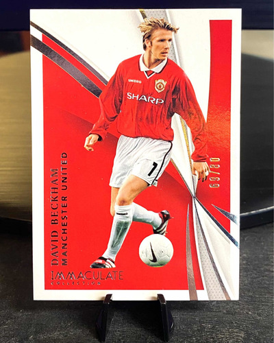 David Beckham Tarjeta Immaculate Edition Silver Numerada /69