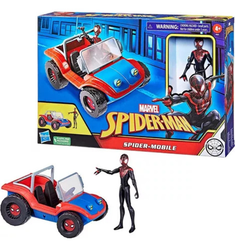 Figura De Acción Marvel Spiderman Con Vehículo
