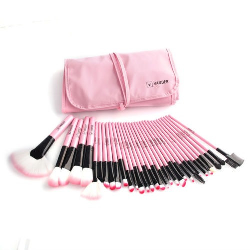 Vander Moda Rosa 32pcs Pro Soft Profesional De La Belleza Ma