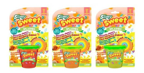 Masa Slime Splashies 180g Con Cubitos De Colores Slimy Edu