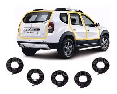 Kit X2 Combo Burletes De Puerta Y Baul Renault Duster 