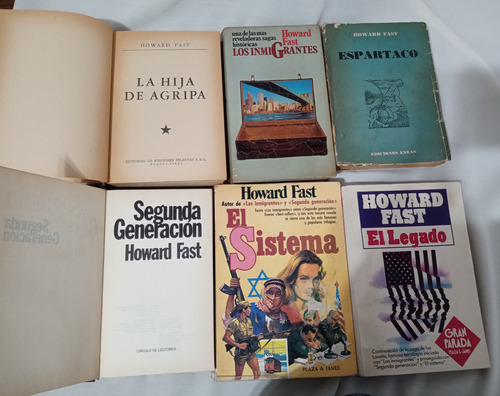 Howard Fast X6 Los Inmigrantes Espartaco El Legado Segunda G (Usado)