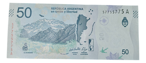Argentina Binumeral Billete Capicua Cóndor Sin Circular