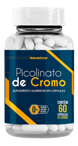 Picolinato De Cromo Suplemento 60 Capsulas 500mg Original