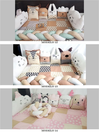 Chichoneras Set De Chicho Mas Acolchado Animalitos