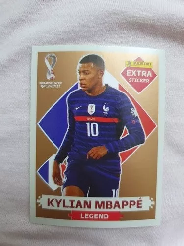 Figurinha Extra Sticker Kylian Mbappe Bronze