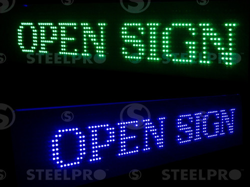 Imagen 3 de 3 de Letrero Luminoso Led Programable Dj 1m X 20cm - Steelpro