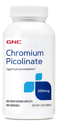 Picolinato De Cromo Gnc / Cromo Picolinato 180 Tabletas Eeuu