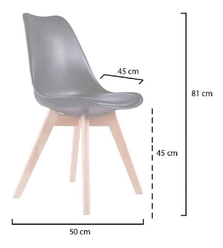Imagen 8 de 8 de Silla Eames Tulip Sillón Para Comedor Diseño Moderno