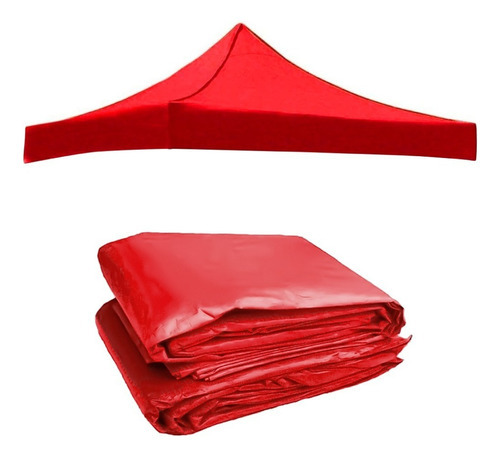 Repuestos De Lonas 3x3 Y 2x2 100% Impermeable Resitente Color Rojo