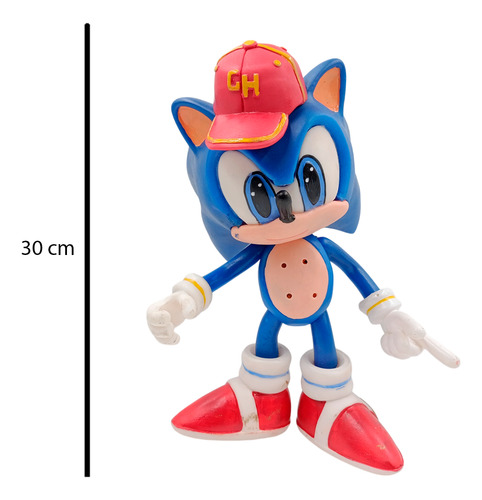 Super Sonic Articulado Con Sonido Real Boom 30 Cm Alto