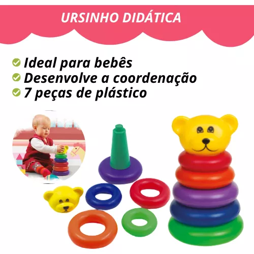 Brinquedos Educativos Infantil Pecinhas De Montar e Desmontar Didático