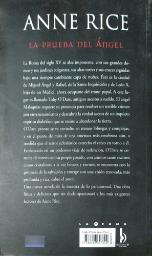 La Prueba Del Ángel Anne Rice B Usado * (Usado)