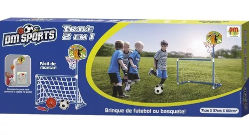 Jogo de Futebol Gol e Tabela de Basquete Infantil 2 em 1 BW126