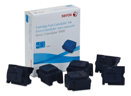 Tinta Xerox Colorqube Cyan 8900 (6 Barras) 108r01022 /vc Tinta Cian