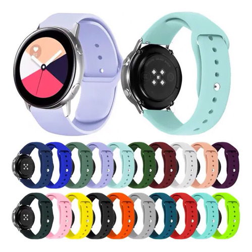 Correa Banda De Silicone Universal Para Smartwatch 20mm