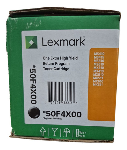 Toner 50f4x00 504x Ms410 510 610 Mx310 410 511 610 611 Fc. Negro