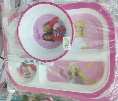 Set De Utensilios Para Comer Barbie