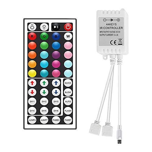 Controlador De Tiras De Luces Led Rgb Control Remoto Ir...