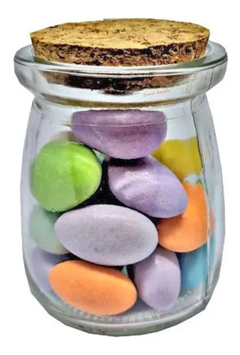 comprar .20potes Vidro Tampa Rolha 100ml Pudim Brigadeiro Tempero