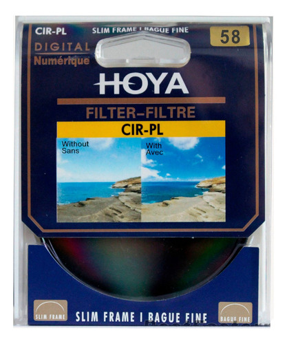 Filtro Polarizador Circular Slim 58mm Hoya