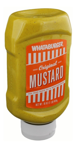 Mostaza Whataburger Original Mustard 454g Importada