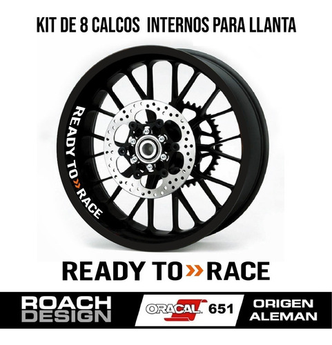 Kit De Calcos Para Interior De Llanta Ktm Ready To Race 