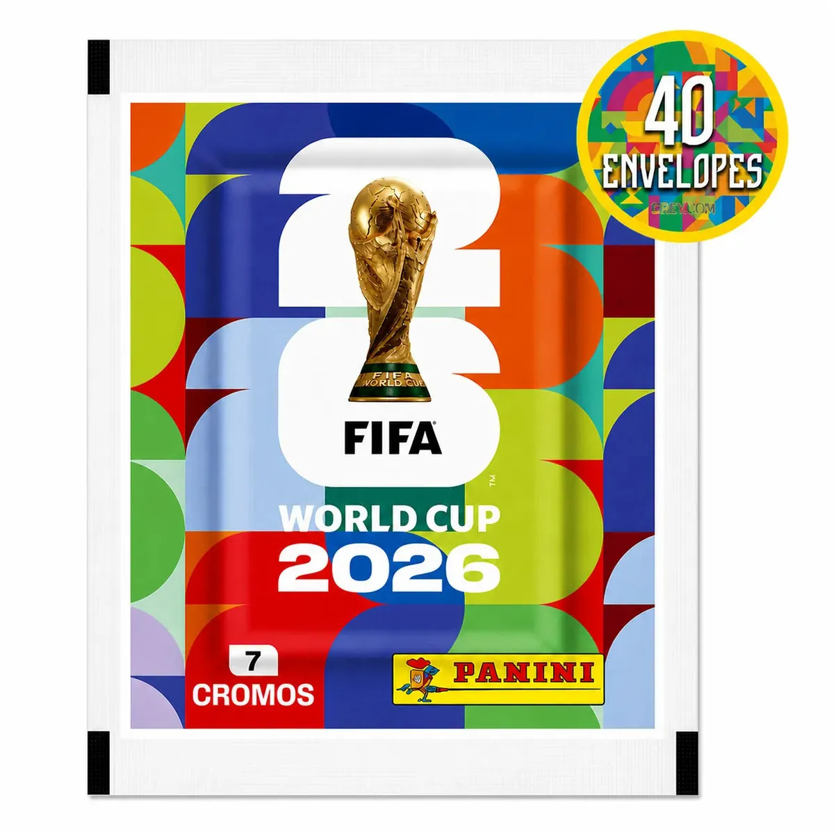 Copa Do Mundo Fifa 2026 - Kit Com 40 Envelopes Panini Oficial (280 Cromos) Copa Do Mundo 2026
