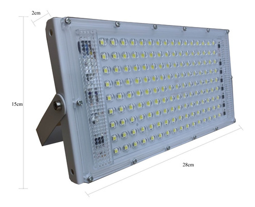 Imagen 2 de 10 de Reflector Led Exterior 200w Bajo Consumo Alta Potencia Frio