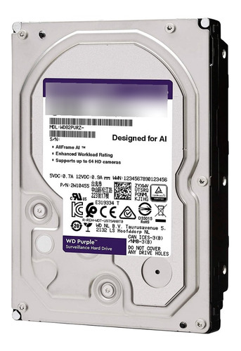 Disco Duro Western D. Wd84purz De 8tb Pc Sata 3.5  Purple