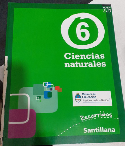 Ciencias Naturales 6 Santillana Recorridos Nacion