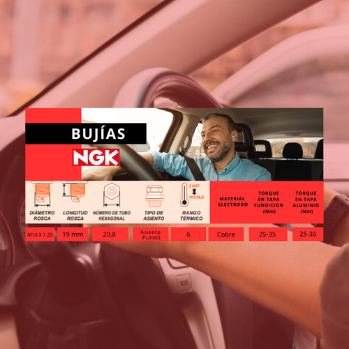 Bujia Ngk Bpr6ey Agile 1.4 8v 2009/2016