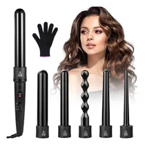 Comprar Ferros Para Cabello Profesionale Planchas Rizadora 6 En 1 Con Guantes Geenary