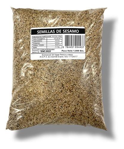 Semillas De Sesamo Integral Por 800 Gramos | Premium