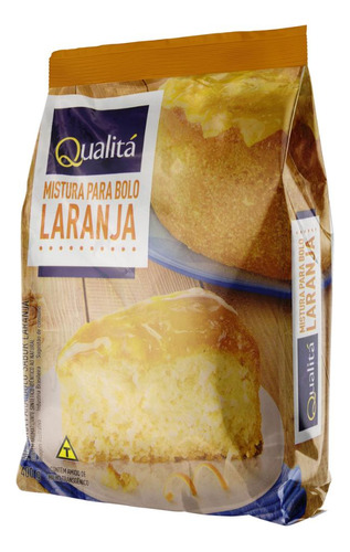 Mistura Para Bolo Laranja Qualitá Pacote 400g