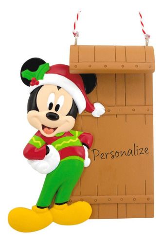 Disney Adorno Árbol Navidad Mickey Mouse Navideño Hallmark Color Multicolor Christmas Mickey