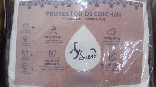 Protector De Colchón Ahulado E Impermeable Matrimonial Matrimonial