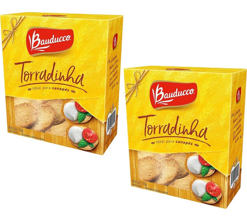 Kit 2 Torradinha Para Canapé Levemente Salgada Bauducco 110g