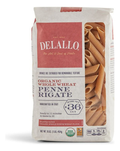 Dela Pasta Pluma De Trigo Integral N°36 454g