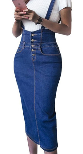 Faldas Lápiz Largas De Jean Bodycon Para Mujer