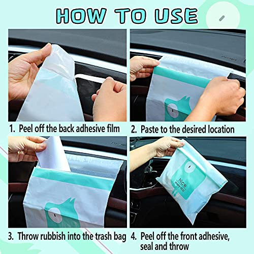 72pcs Bolsas De Basura Automóvil De Fácil Adhesión, ...