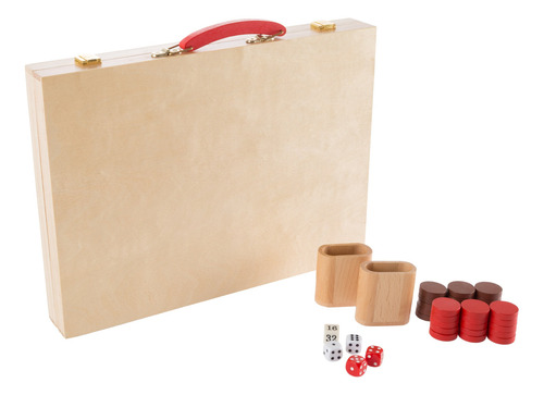 Juego De Mesa Backgammon Madera Con Tabla Plegable Y Accesor