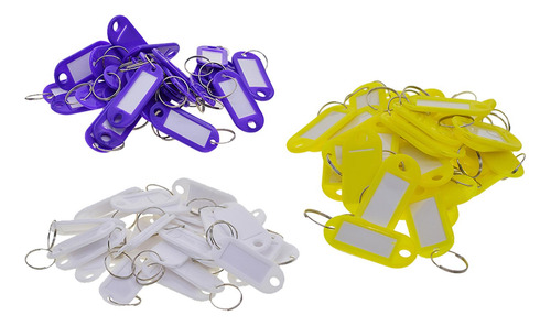 150 Piezas Llaveros Etiquetas Amarillo Y Y Violeta
