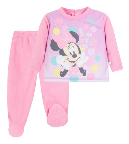 Pijama Bebé Niña Polar  Rosa Disney Minnie