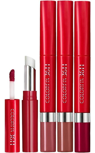 Ésika Set Tres Labiales Colorfix Duo Tattoo No Transfer 36h