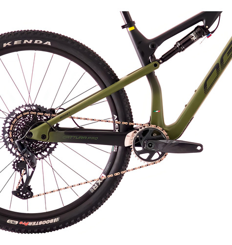 Bicicleta Oggi Full Cattura Pro Carbono - Sram Gx Cor Verde Tamanho Do Quadro 19