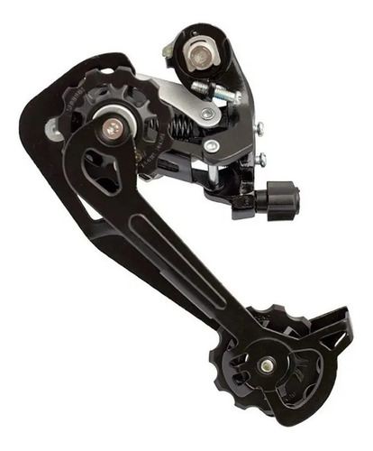 Imagem 3 de 3 de Cambio Traseiro De Bike 9 V Index Preto/cinza Até 43 D Long