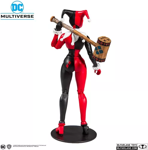 Boneca Action Figure Arlequina Harley Quinn Dc Multiverse B